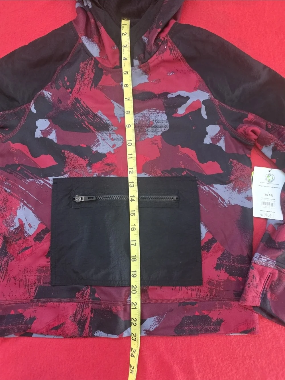 Athletic Works Kids L 10-12 DriWorks Tech Fleece Pullover Hoodie NWT